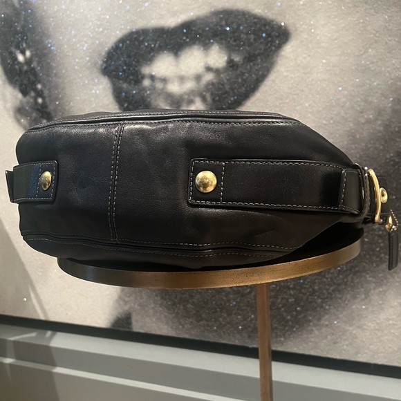 Coach Zoe Hobo Black Leather Bag | Purse | Satchel - Picture 11 of 13